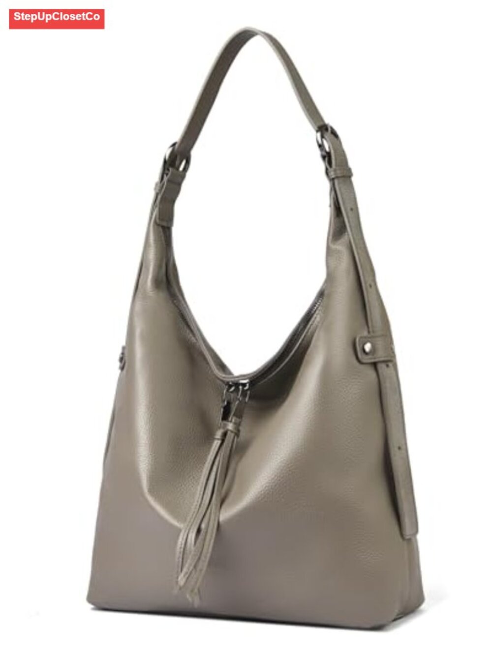 Genuine Leather Hobo Bag Crossbody Shoulder Purse Slouchy Tote Handbag